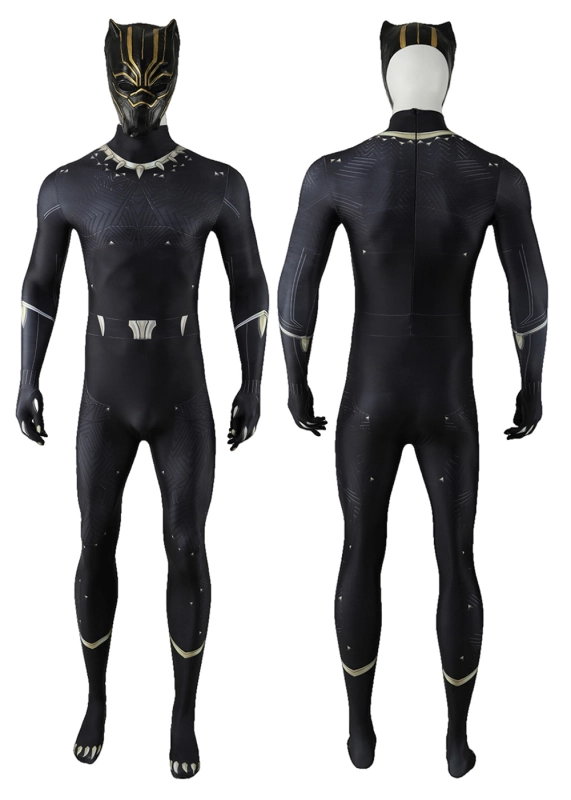 Black Panther Costume Cosplay Suit Bodysuit Marvel 1943 Rise of Hydra For Men Kids Unibuyplus