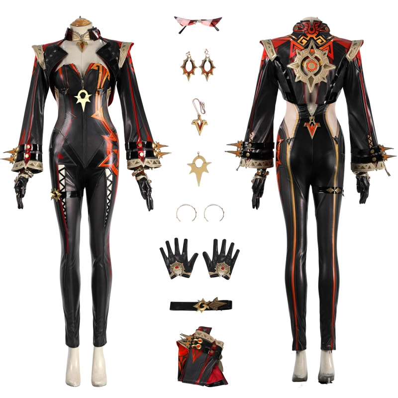 Genshin Impact Pyro Archon Costume Cosplay Suit Unibuyplus