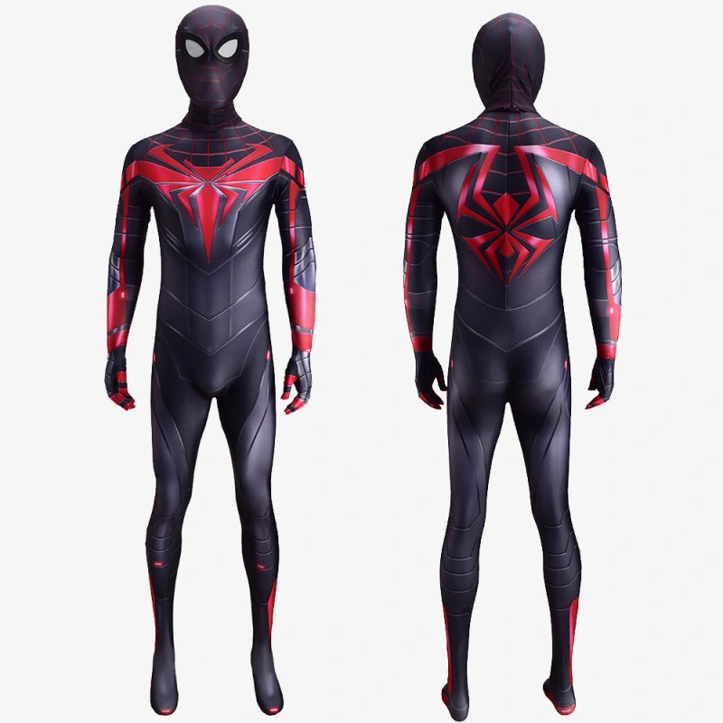 Spider-Man PS5 Miles Morales Costume Cosplay The Advanced Tech Suit For Kids Adult Unibuy
