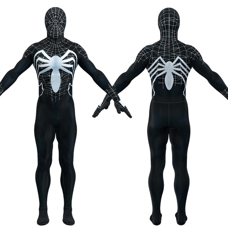 Ultimate Spider-Man Costume Cosplay Suit Venom Bodysuit For Kids Adult Unibuyplus