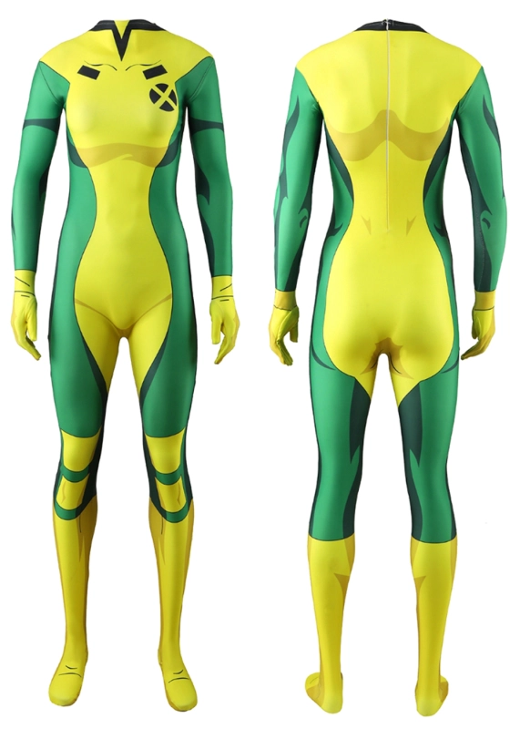 X-Men 97 Rogue Costume Cosplay Suit Anna Marie Bodysuit For Kids Adult Unibuyplus