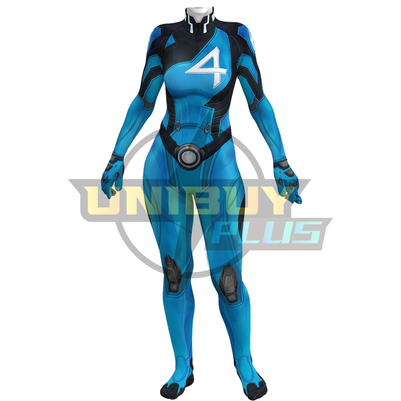 Fantastic Four Invisible Woman 002 Costume Cosplay Suit Bodysuit For Kids Adult Unibuyplus