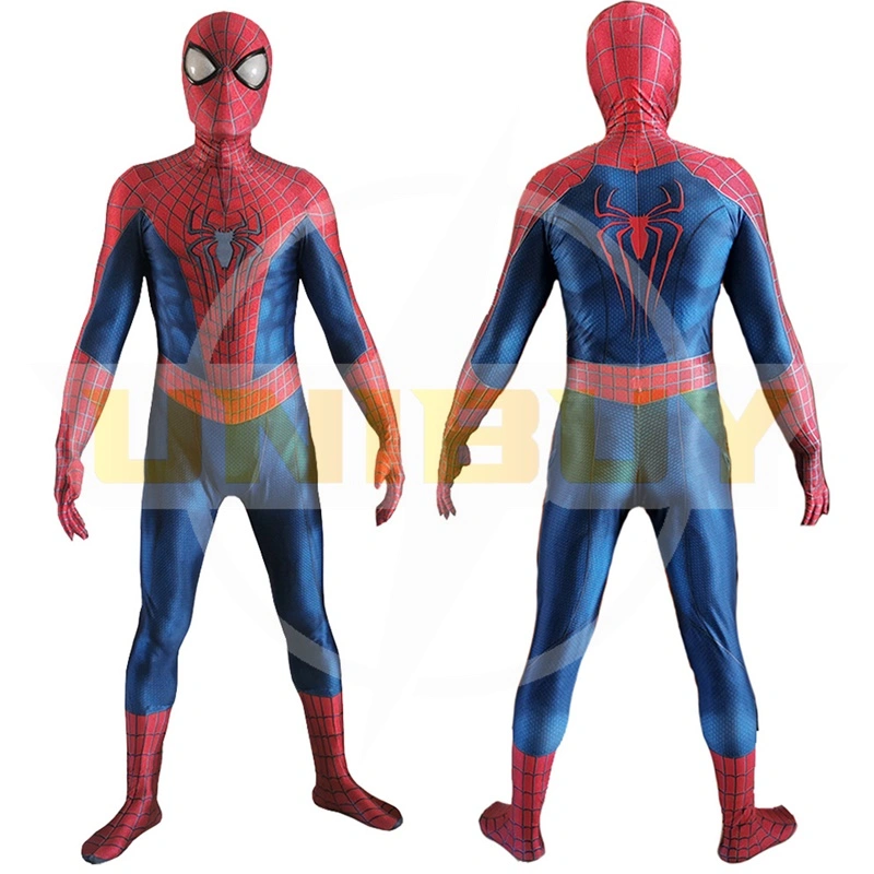 Amazing Spiderman 2 Costume Cosplay Suit Peter Parker Bodysuit For Men Kids UnibuyPlus