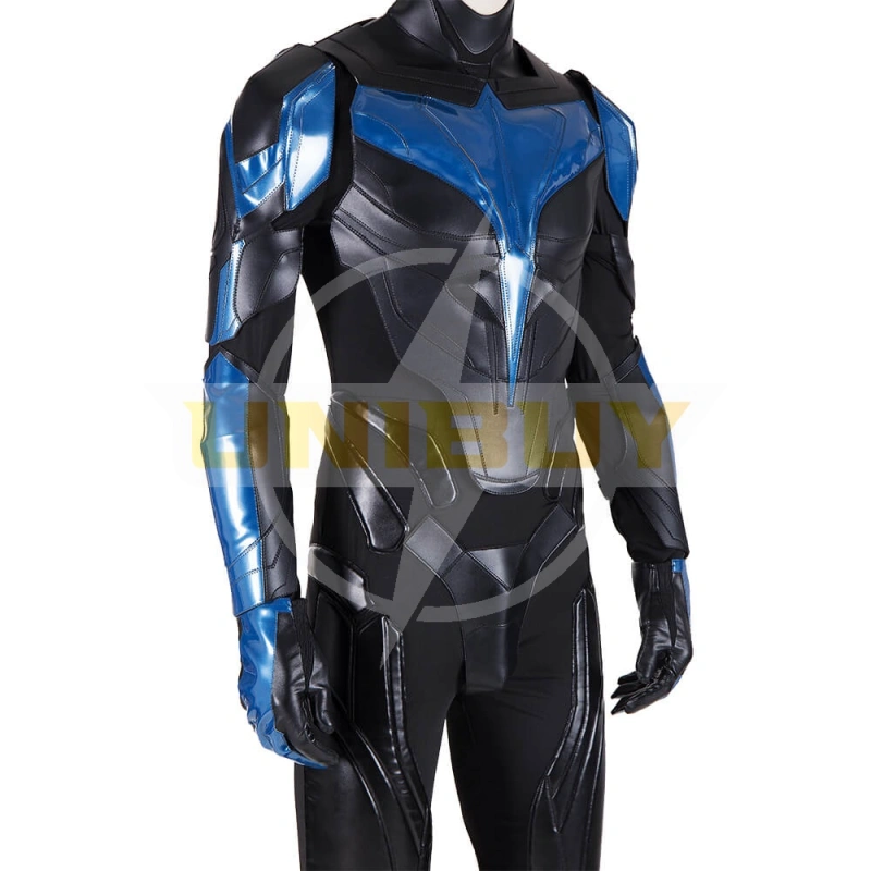 Nightwing Costume Cosplay Suit Dick Grayson Titans Men Outfit Ver 2