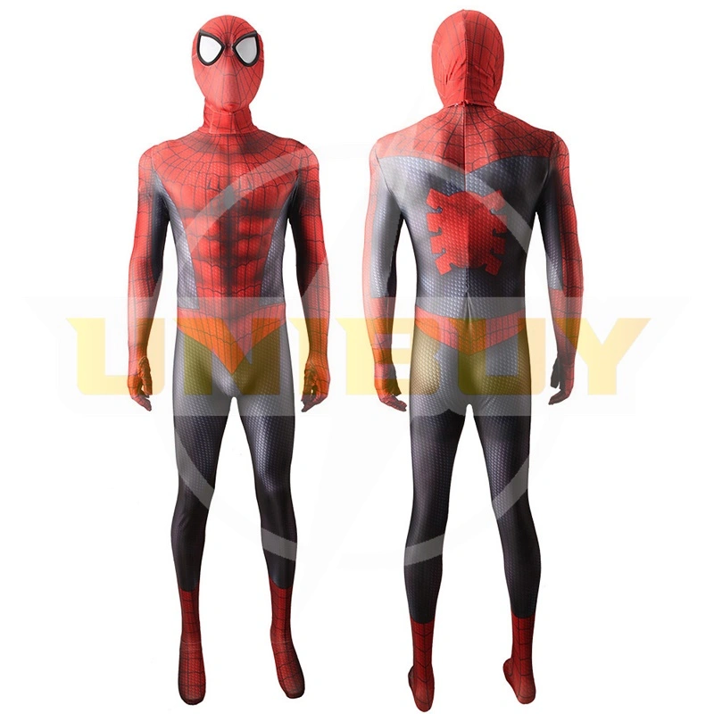 Astonishing Spider-Man Costume Cosplay Suit Peter Parker Bodysuit Ver 2 For Men Kids Unibuyplus