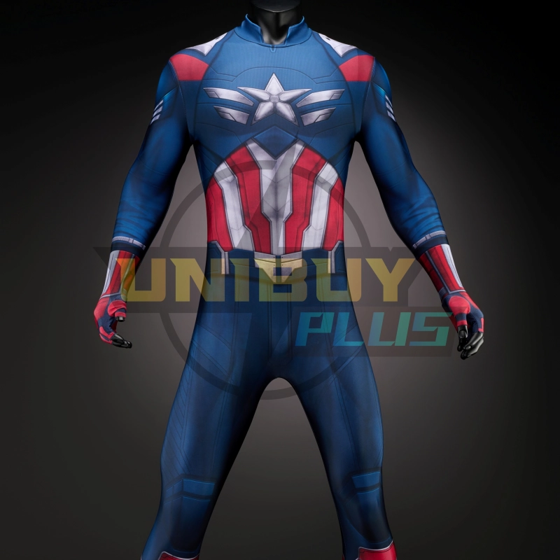 Captain America Bodysuit Costume Cosplay Suit Brave New World Sam Wilson Unibuyplus