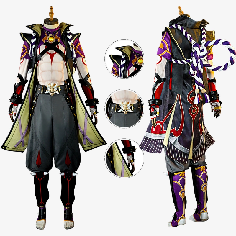 Arataki Itto Costume Cosplay Suit Genshin Impact Unibuy