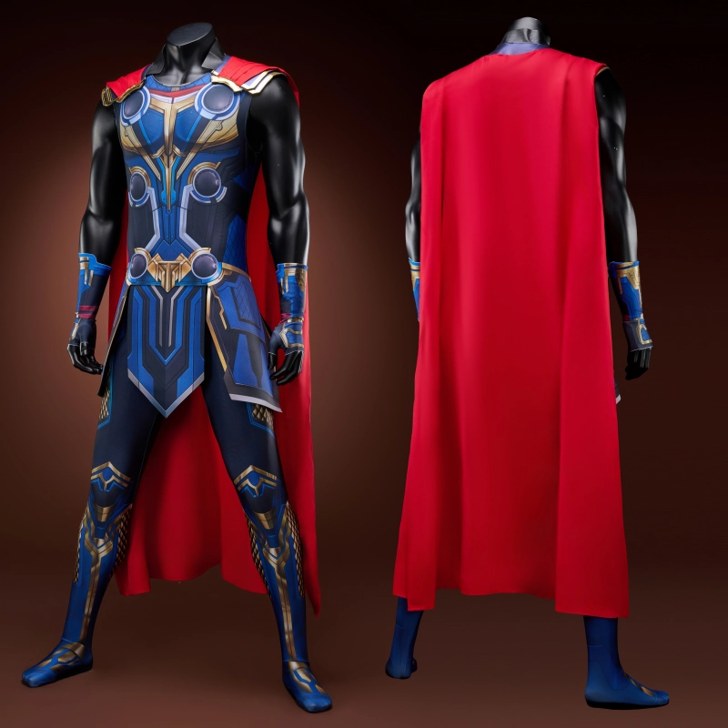 Thor: Love and Thunder Costume Cosplay Suit Jumpsuit with Cloak Unibuy