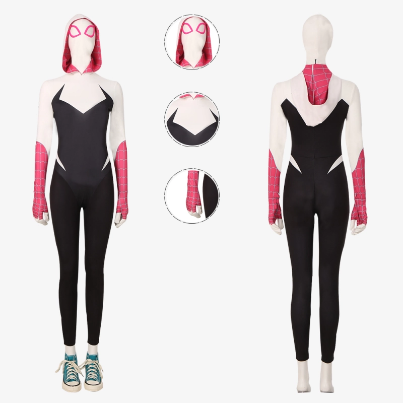 Gwen Stacy Spider Woman Costume Cosplay Suit Spider Man: Into the Spider Verse Unibuyplus