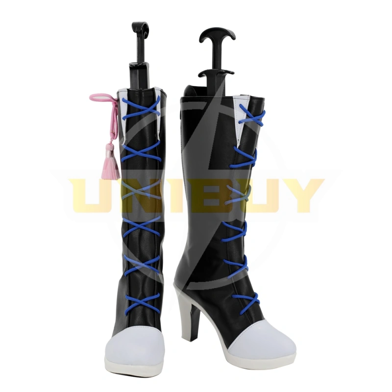 Genshin Impact Kamisato Ayaka Shoes Cosplay Women Boots Black Unibuy