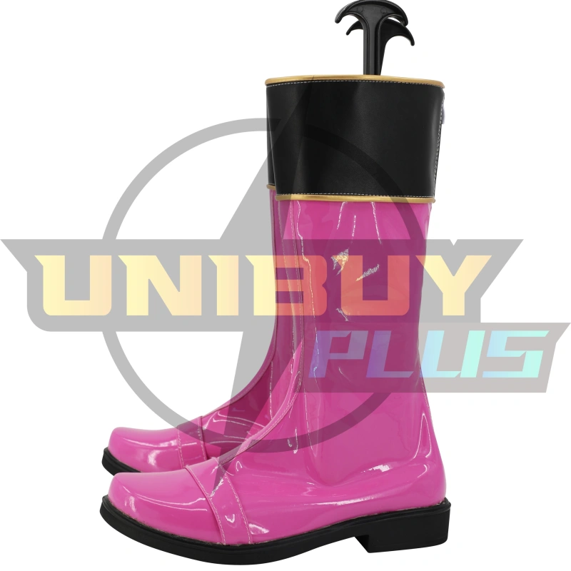 Mahō Sentai Magiranger	Pink Magician Cosplay Shoes Women Boots Unibuyplus