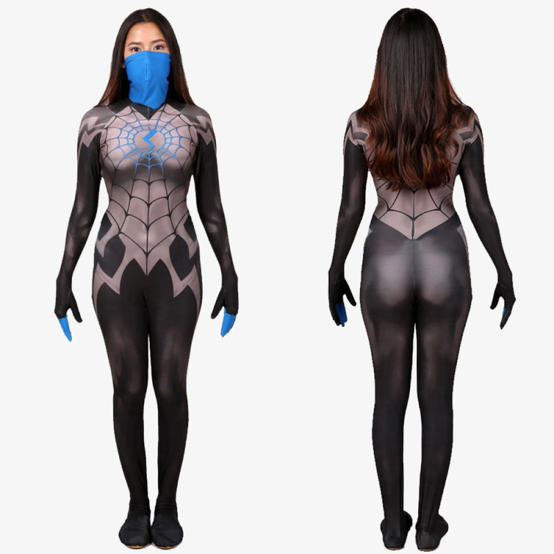 Spider-Man Silk Cindy Moon Costume Cosplay Suit Blue Version Unibuyplus