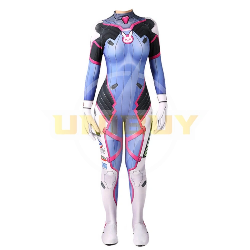 Overwatch D.VA Costume Suit Cosplay Jumpsuit Bodysuit For Kids Adult Unibuy