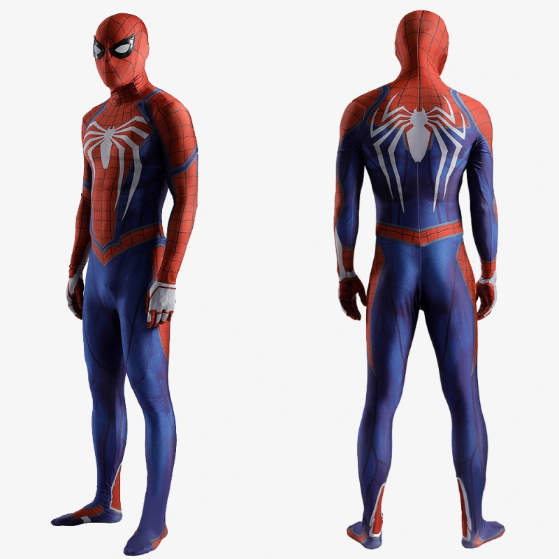Spider Man PS4 Costume Peter Parker Cosplay Suit Bodysuit For Men Kids Unibuy
