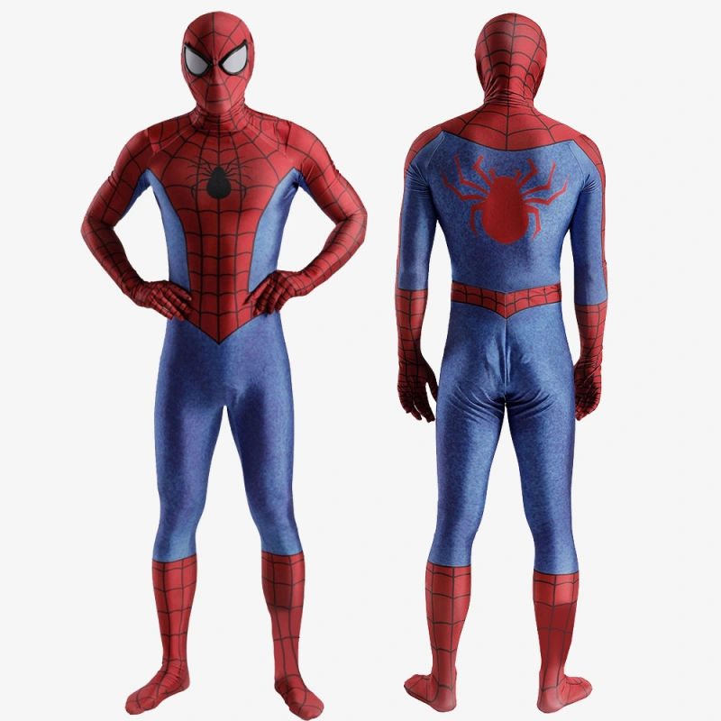 Spider-Man Costume Cosplay Suit Peter Parker Bodysuit For Men Kids Unibuy