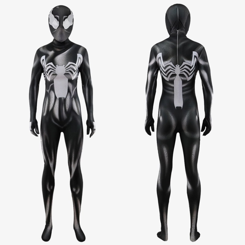 Marvel's Spider-Man Venom Female Black Bodysuit Costume Cosplay For Adult Kids UnibuyPlus