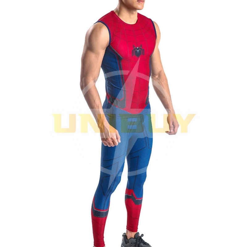 Spider-Man: Homecoming Costume Cosplay Sport Running Suit For Kids Adult Unibuy
