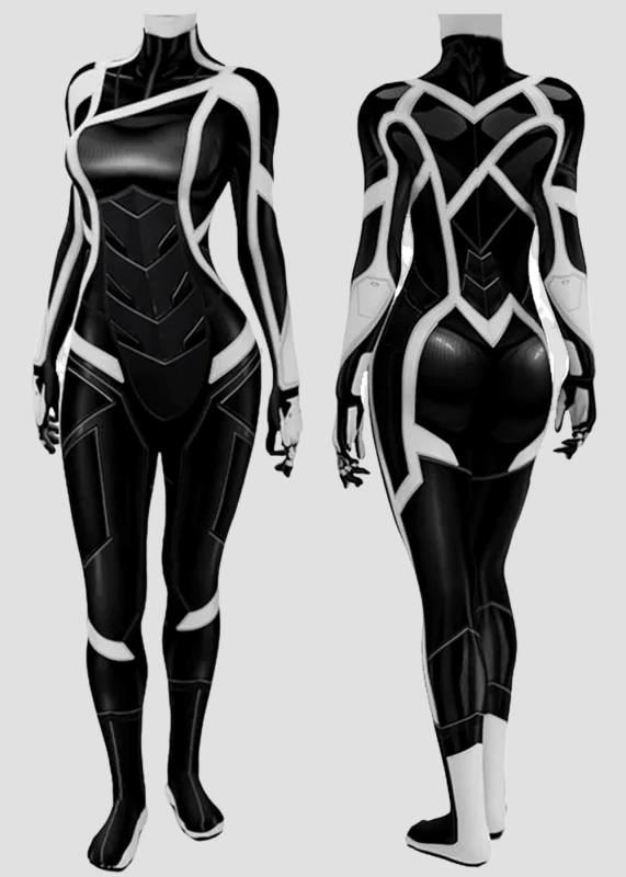 PS5 Marvel's Spider-Man 2 Black Cat Costume Cosplay Bodysuit for Adult Kids Unibuy