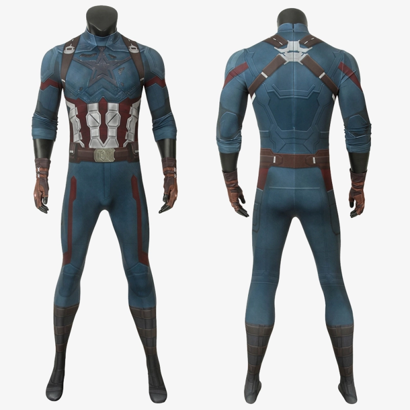 Avengers Infinity War Captain America Costume Cosplay Suit Steve Rogers Unibuyplus