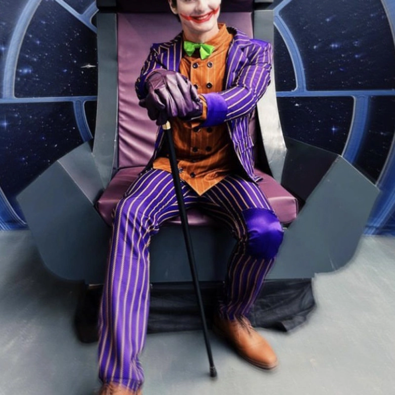 Batman Arkham Asylum Joker Costume Cosplay Suit Unibuyplus
