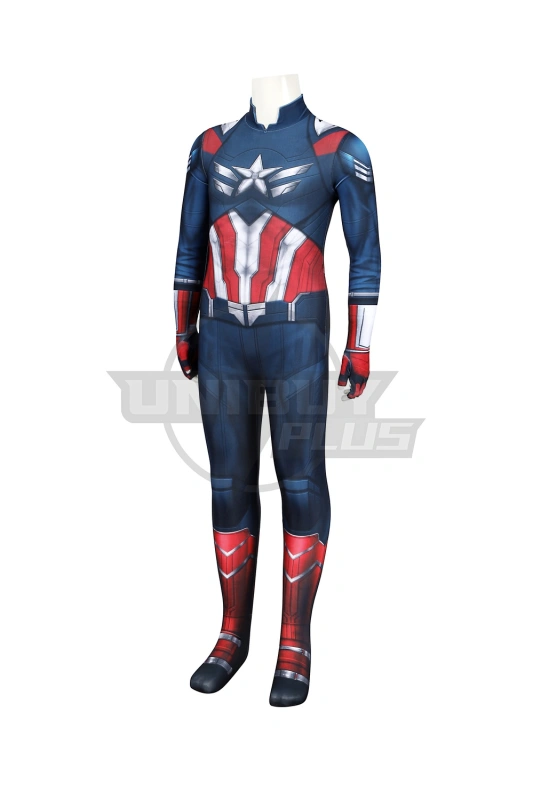 Captain America: Brave New World Costume Cosplay Suit Kids Sam Wilson Unibuyplus