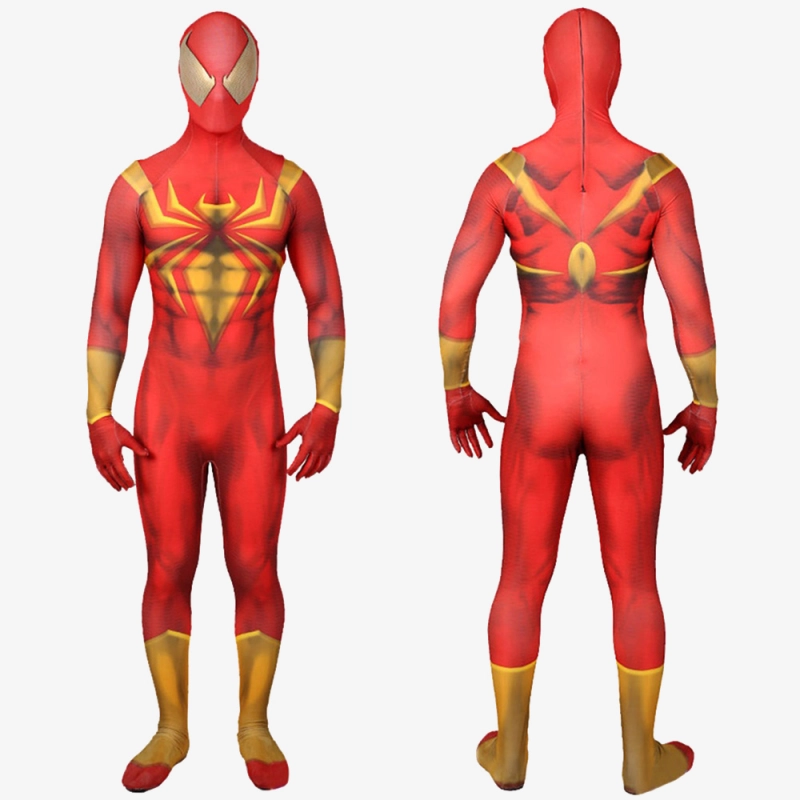 Spider-Man PS4 Iron Spider Armor Suit Cosplay Costume For Kids Adult Unibuy