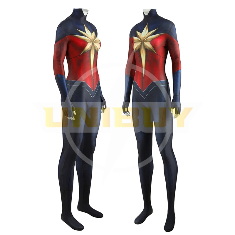 The Marvels Captain Marvel Suit Costume Cosplay Bodysuit For Kids Adult Unibuy