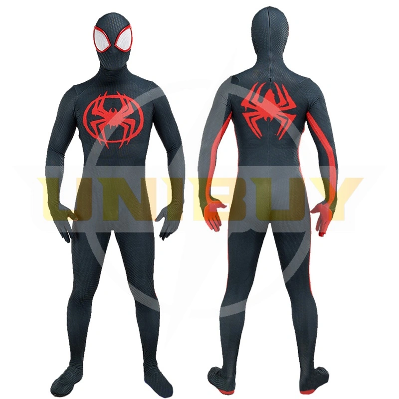Spider-Man Across the Spider-Verse Miles Morales Suit Costume Cosplay Bodysuit For Men Kids Unibuyplus