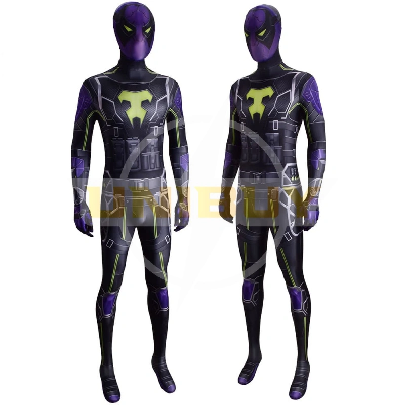 Spider-Man Miles Morales Costume Cosplay Costume The Prowler Aaron Davis Suit Unibuyplus
