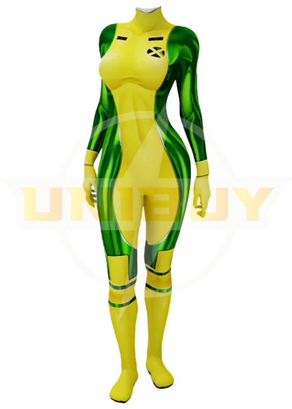 X-Men 97 Rogue Costume Cosplay Suit Anna Marie Bodysuit For Kids Adult Unibuyplus