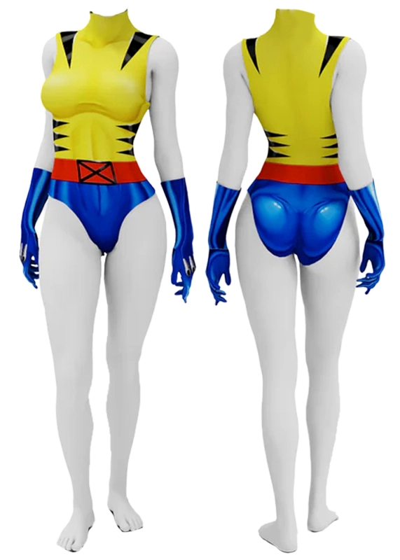 X-Men 97 Wolverine Female Costume Cosplay Suit Summer Ver. For Kids Adult Unibuyplus