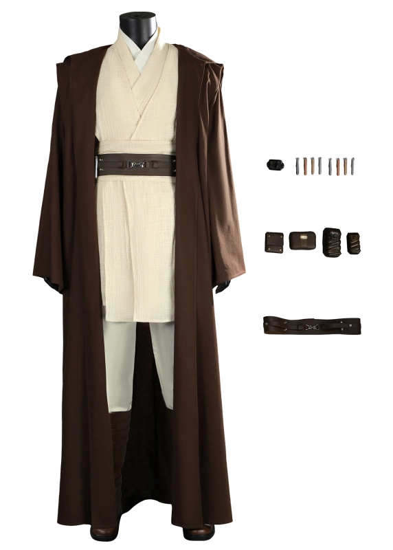 Star Wars II Attack of the Clones Obi-Wan Kenobi Costume Cosplay Suit Unibuy