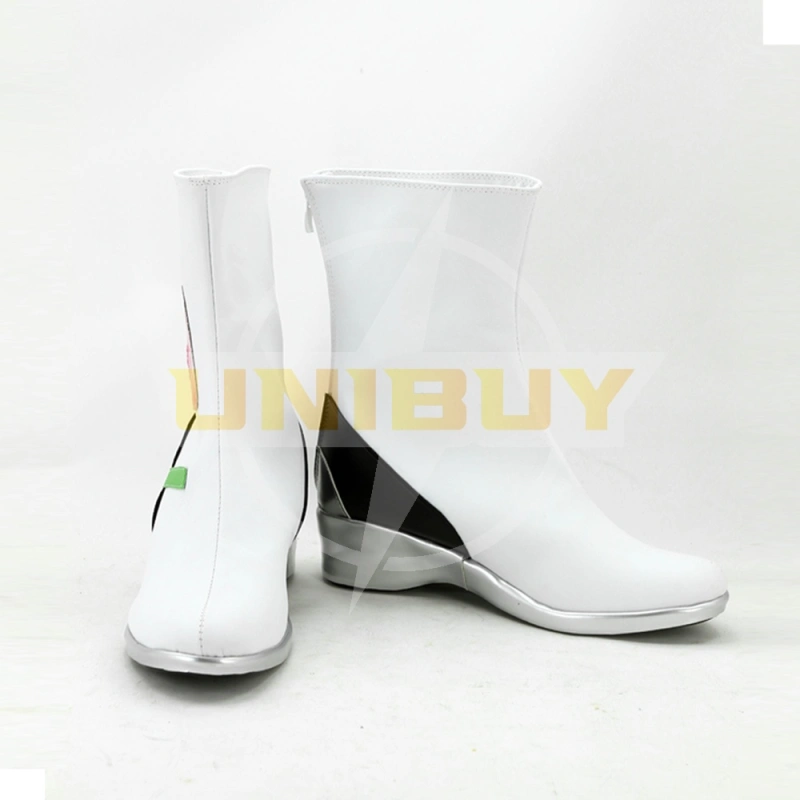 Webpage Game OW Overwatch D.VA Cosplay Shoes White Boots Flat Heel Women Boots Unibuy