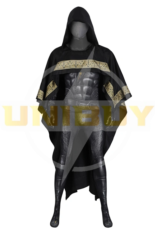 Black Adam Teth-Adam Costume Cosplay Suit with Cloak Unibuyplus