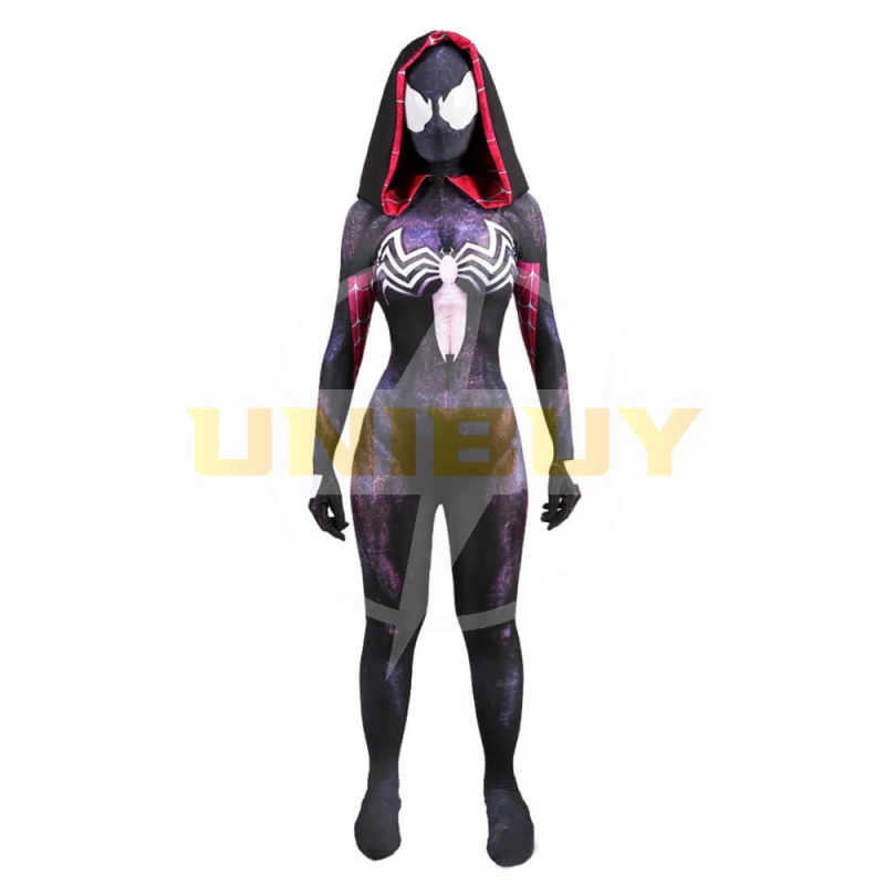 Spider Gwen Stacy Venom Costume Cosplay Suit Purple Bodysuit For Kids Adult Unibuy