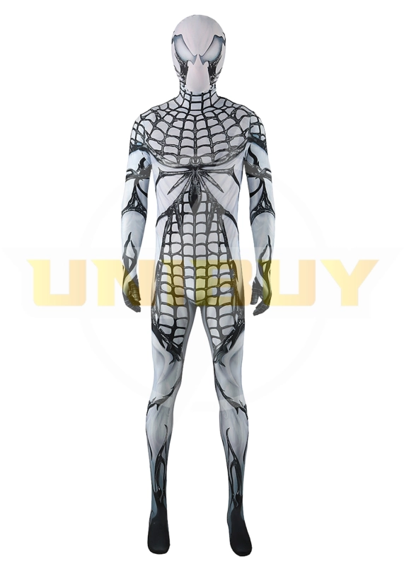 Marvel's Spider-Man 2 Venom Cosplay Costume Suit For Kids Adult White Ver. Unibuyplus