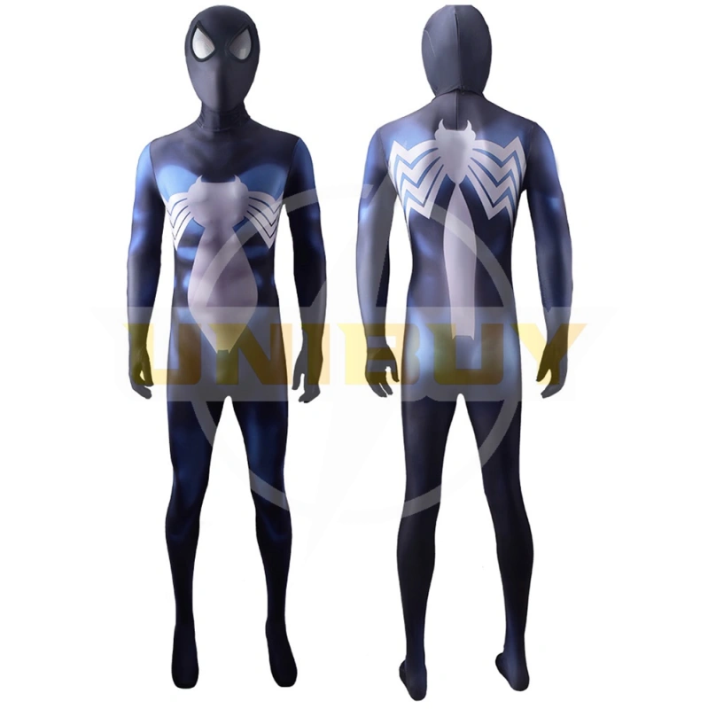 Venom Spider Man Costume Cosplay Blue Symbiote Jumpsuit Bodysuit Unibuyplus