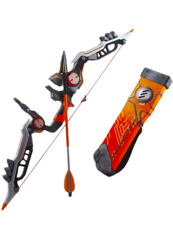 Overwatch OW Shimada Hanzo Cyber Ninja Bow Arrow Quiver Cosplay Prop Unibuy