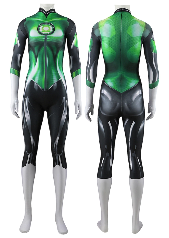 Green Lantern	Jessica Cruz Cosplay Suit Bodysuit For Adult Kids Unibuyplus