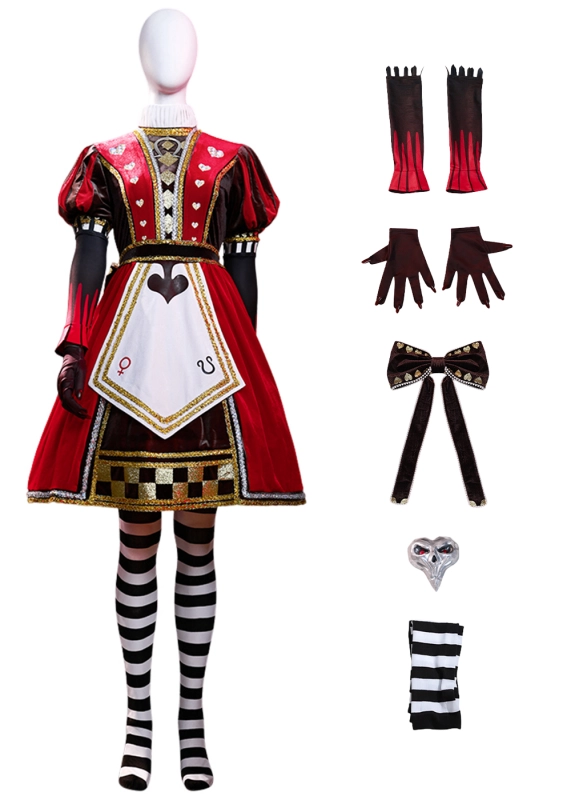 Alice: Madness Returns Alice Liddell Dress Costume Cosplay Suit Upgrade Ver. Unibuyplus