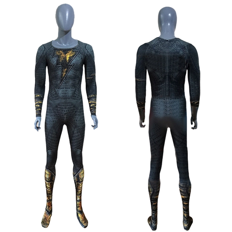 Black Adam Costume Cosplay Suit Bodysuit For Kids Adult Unibuyplus