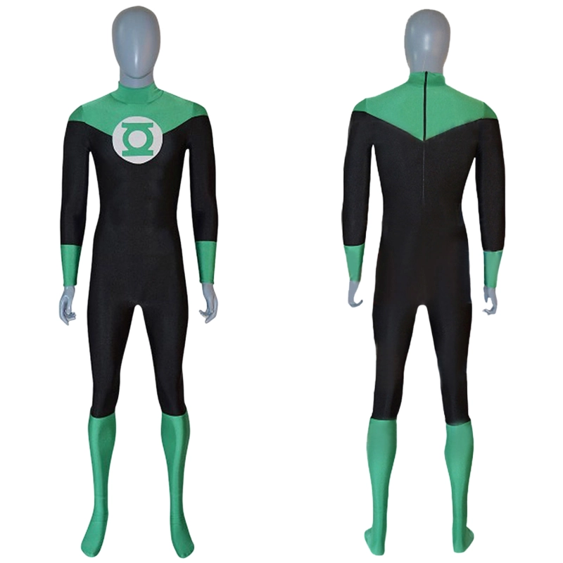 Green Lantern John Stewart Costume Cosplay Suit Bodysuit For Kids Adult Unibuyplus