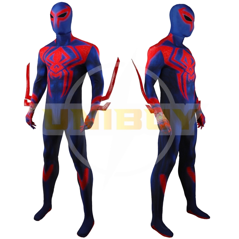 Spider-Man 2099 Suit Costume Cosplay Bodysuit Across the Spider-Verse For Men Kids Unibuyplus
