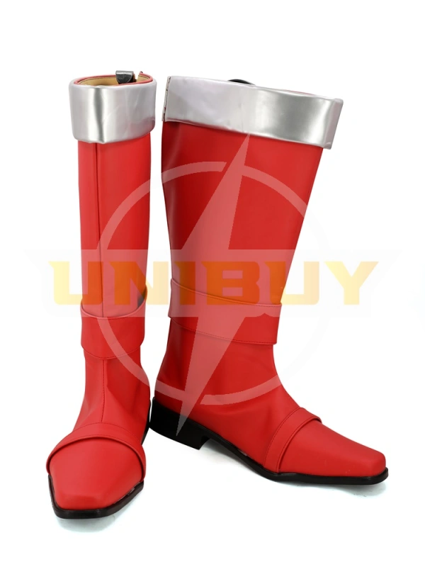 Red Ranger Lucky Shoes Cosplay Uchu Sentai Men Boots Unibuy
