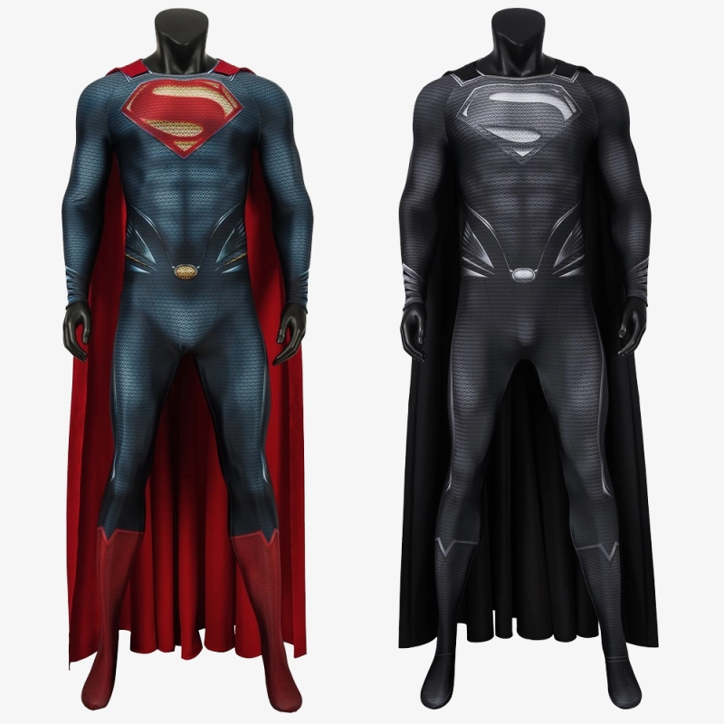 Man of Steel Superman Costume Cosplay Suit Clark Kent Unibuyplus