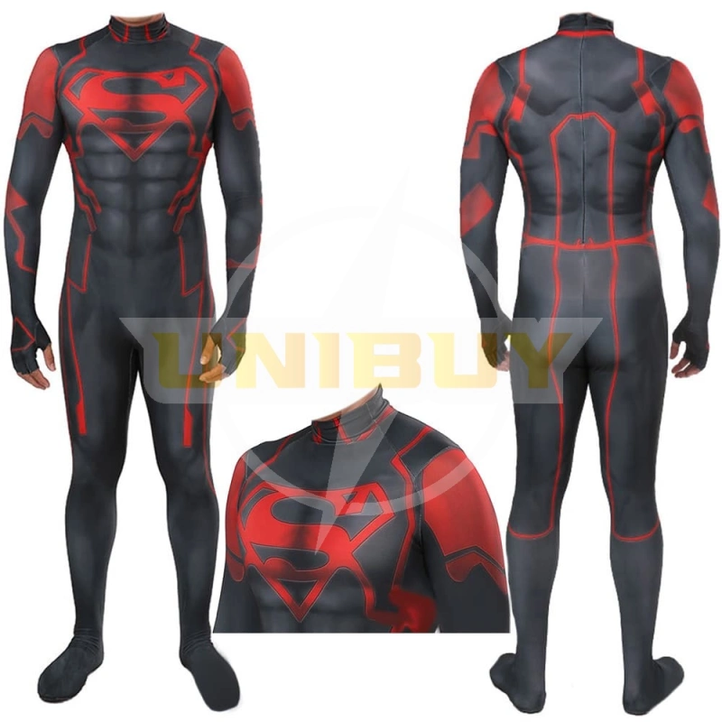 New 52 Superboy Costume Cosplay Kon-El Bodysuit Unibuyplus