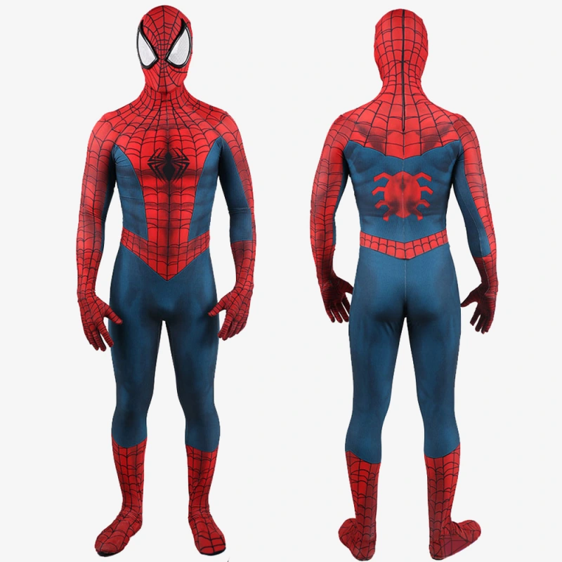 Spider-Man Edge of Time Costume Cosplay Suit Jumpsuit Bodysuit Unibuyplus