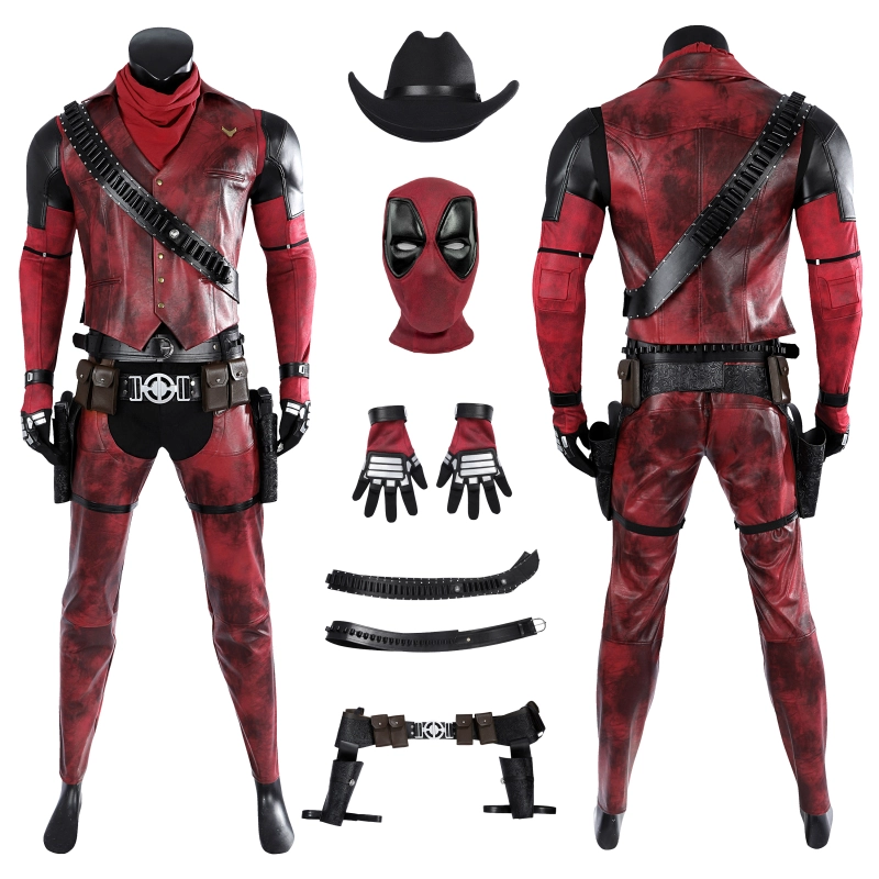 Deadpool 3 Cosplay Costume Suit Cowboypool Unibuyplus