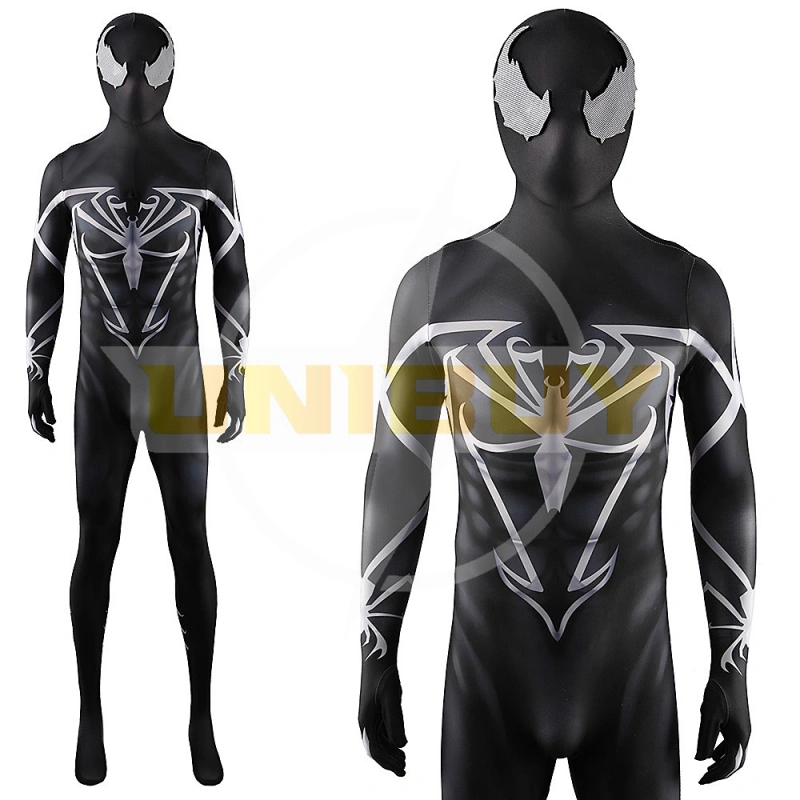 Spider-Man Ultimate Symbiote Venom Bodysuit Costume Cosplay For Men Kids Unibuyplus