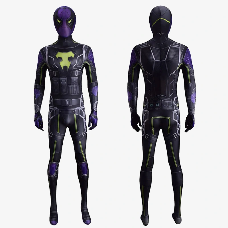 Spider-Man Miles Morales Costume Cosplay Costume The Prowler Aaron Davis Suit Unibuyplus
